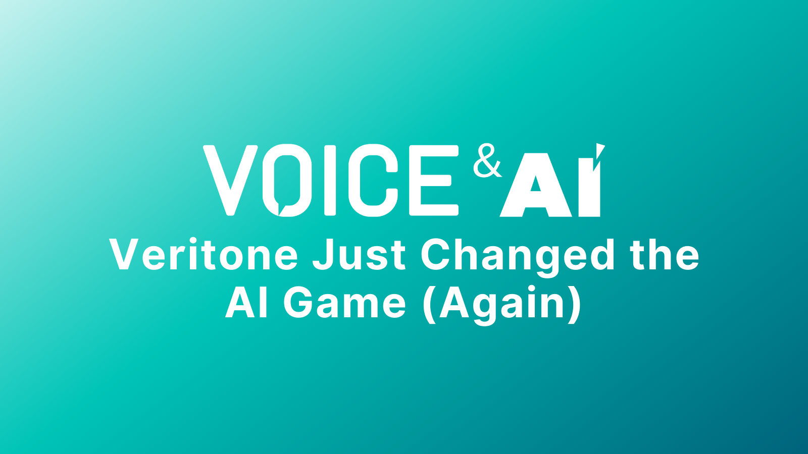 Veritone Just Changed the AI Game (Again)